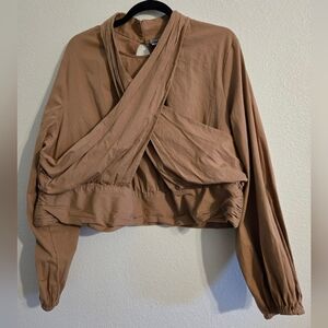 Chic Tan Women's Blouse Size Zip